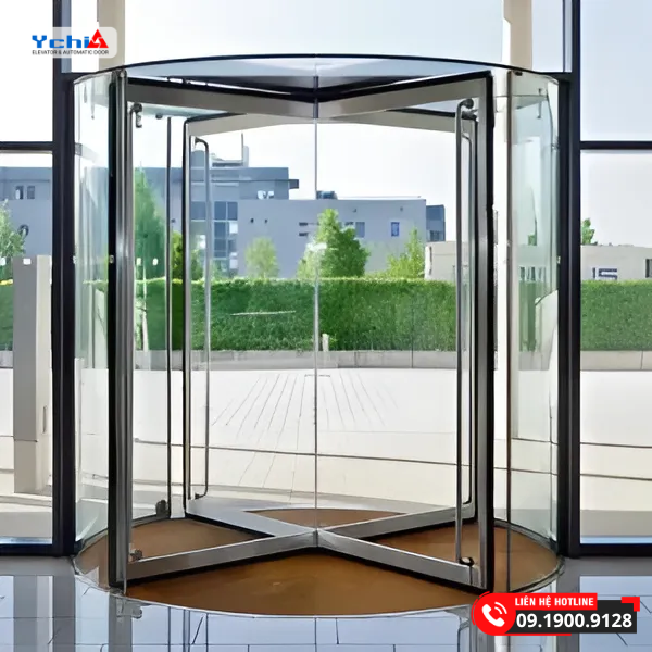Báo giá cửa xoay tự động phụ thuộc vào nhiều yếu tố