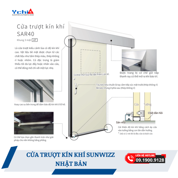 Cửa kín khí Sunwizz - Nhật Bản