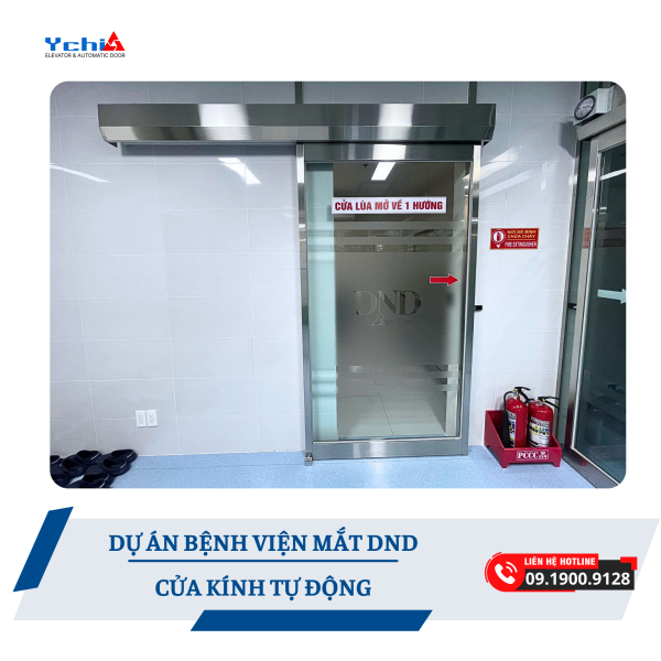 Cửa phòng hậu phẫu tại Bệnh viện Mắt DND Sài Gòn do Ychi Việt Nam sản xuất, lắp đặt