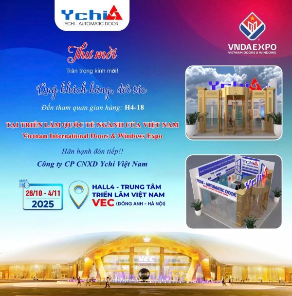 Thư mời tham quan gian hàng trưng bày của Ychi Việt Nam tại Triển lãm Quốc tế ngành Cửa Việt Nam 2025