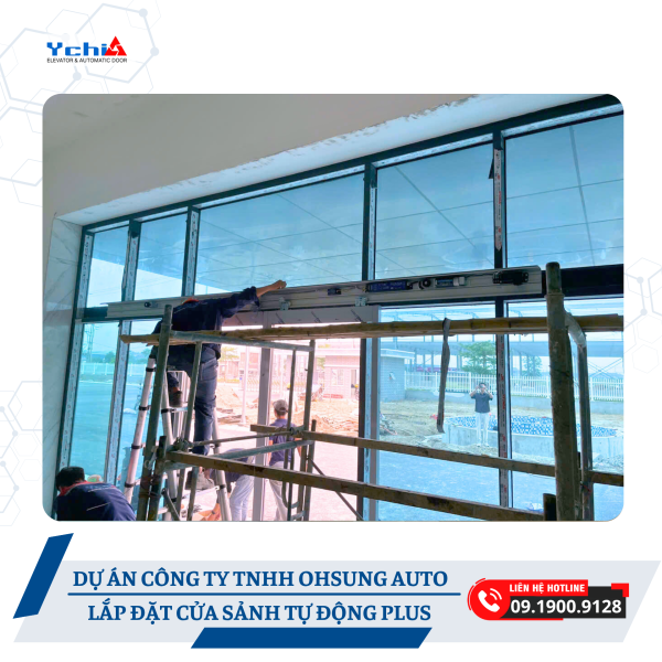 Cửa tự động tại dự án Ohsung Auto do Ychi Việt Nam thực hiện