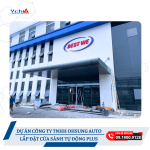 Dự án cửa tự động tại Ohsung Auto của Ychi Việt Nam