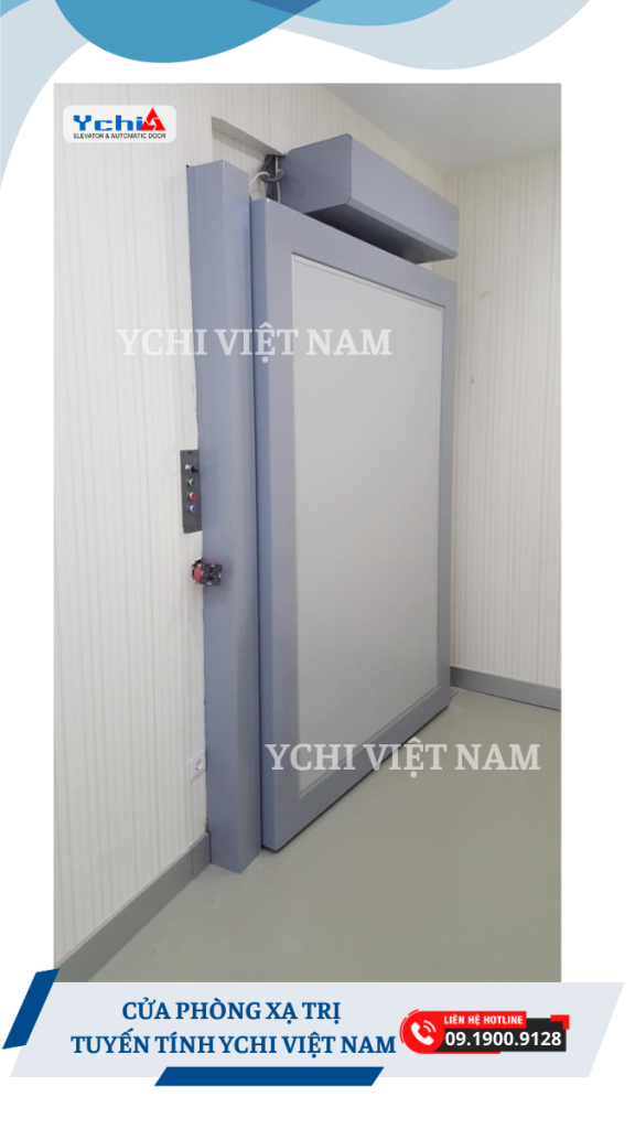 Cửa phòng xạ trị Ychi Việt Nam được trang bị với nhiều quan trọng
