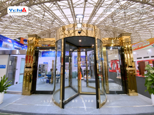 Cửa xoay tròn Ychi Việt Nam tại Vietbuild 2026