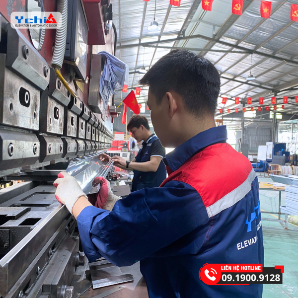 Chấn gấp tạo hình tại Ychi Việt Nam đảm bảo độ vuông vức của thành phẩm