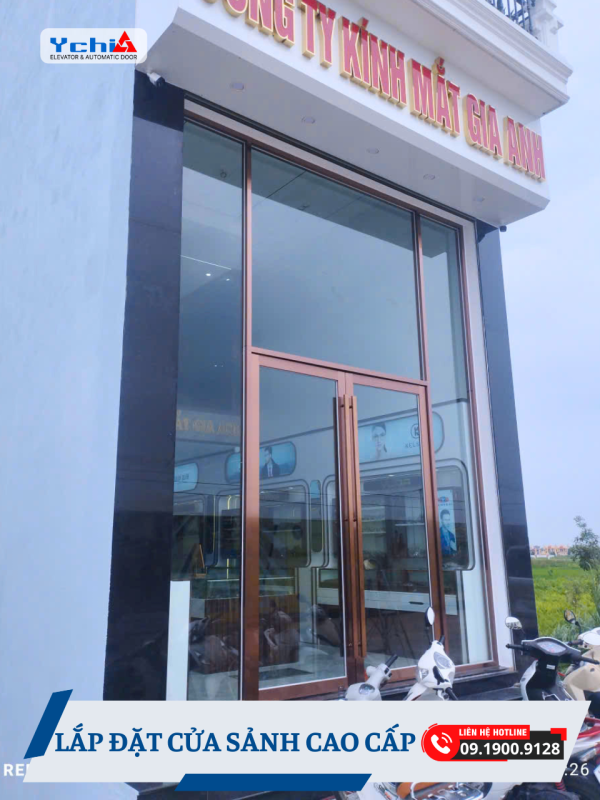 Cửa sảnh Ychi Việt Nam lắp đặt hội tụ những ưu điểm vượt trội về vật liệu và công nghệ