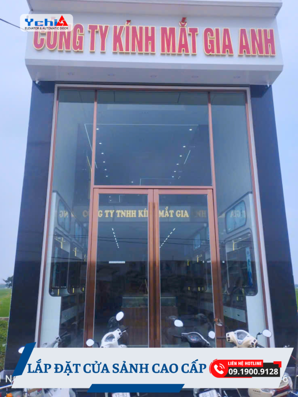 [DỰ ÁN] YCHI VIỆT NAM LẮP ĐẶT CỬA SẢNH CAO CẤP CHO CÔNG TY KÍNH MẮT GIA ANH