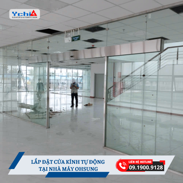 Cửa tự động Ychi Việt Nam trang bị đầy đủ các chức năng, cảm biến an toàn