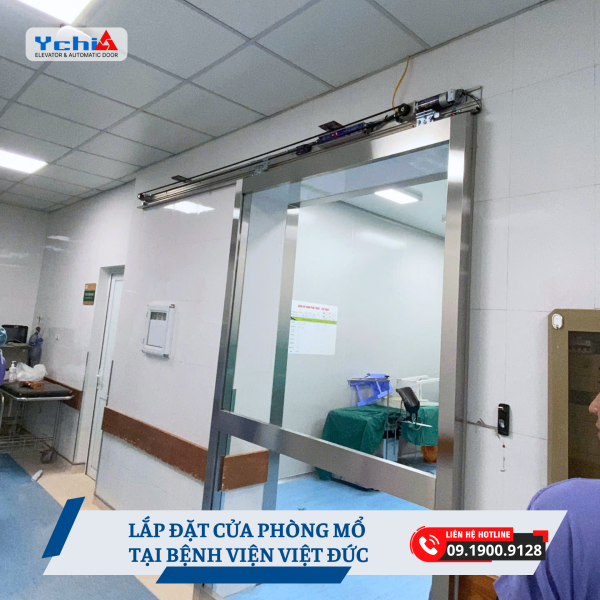 Cửa phòng mổ Bệnh viện Việt Đức được Ychi Việt Nam sản xuất, lắp đặt