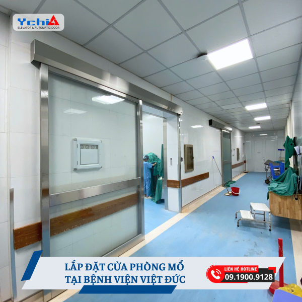 LẮP ĐẶT CỬA PHÒNG MỔ BỆNH VIỆN VIỆT ĐỨC: ĐỘT PHÁ VỚI GIẢI PHÁP CỬA KÍNH Y TẾ CHUYÊN DỤNG TỪ YCHI VIỆT NAM